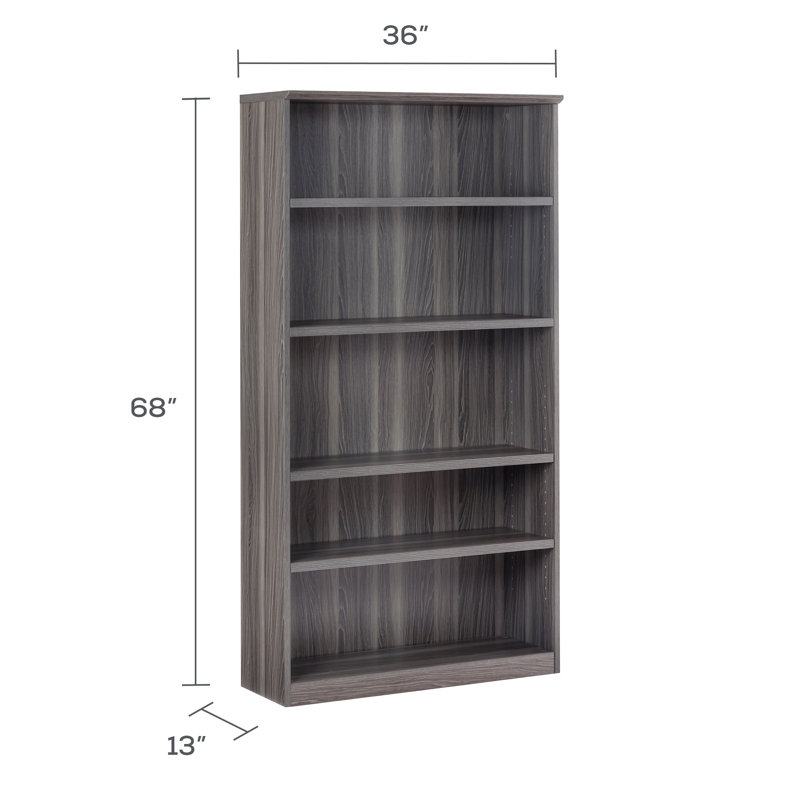Medina Series Standard Bookcase, Gray Steel