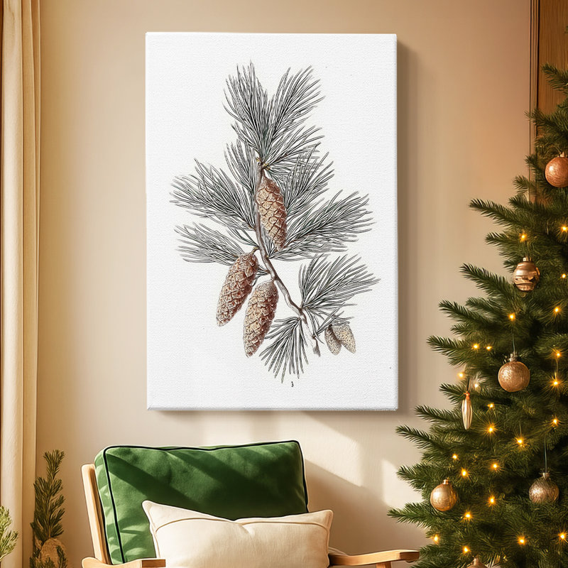 Toile tendue Frostlit Star Hearth-Premium Gallery, H 18 po x l 12 po
