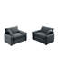 Chaises d'appoint rembourrées avec coussins Nyilah