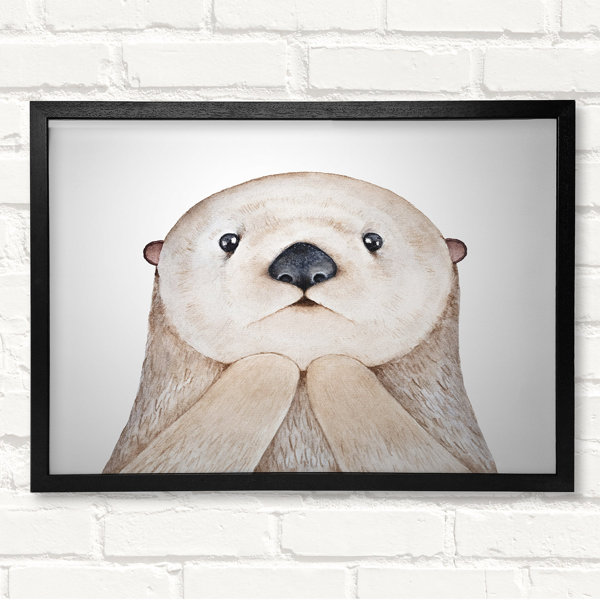 Alpen Home Otter Day What Closed Corner Frame Print on Wood Wayfair