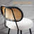 Counter Stool With Rattan Back-794839538