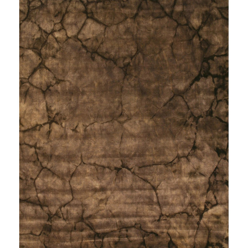 Tapis gris anthracite en laine noué à la main Artistic Violet, Rectangulaire 4 pi x 6 pi