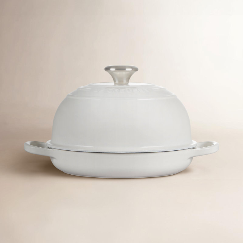 Le Creuset Signature Enameled Cast Iron 1.75 Qt. Bread Oven with Lid, White