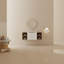 Meuble-lavabo à fermeture en douceur avec lavabo et deux petites tablettes de rangement