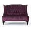 Canapé deux places rembourré avec dossier à oreilles, sofa confortable-1133191513