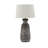 Ceramic Carved Details Brown Table Lamp