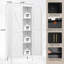 Armoire de cuisine polyvalente tout en acier avec tablettes réglables et fermeture magnétique sécurisée-84468565
