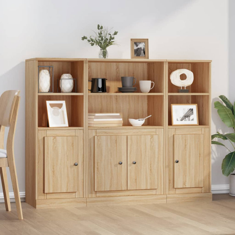 Oxly Display Cabinet, Sonoma Oak