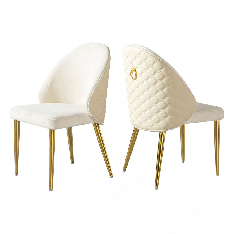 Chaise de salle à manger sophistiquée en acier inoxydable pour des intérieurs élégants