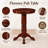 Adelaida 30.25" L Round Solid Wood Table-554832985