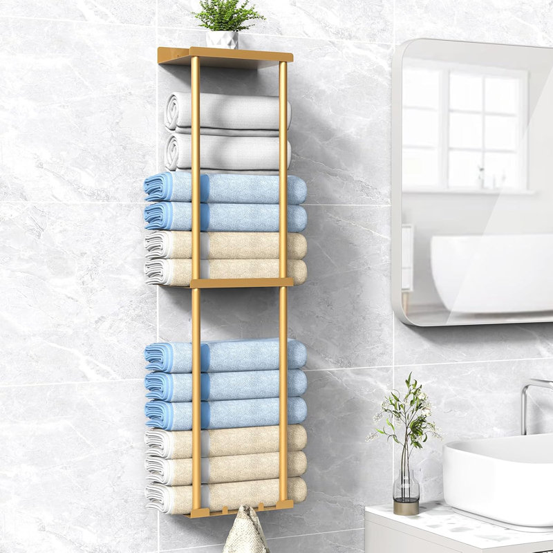 bathroom towel rack