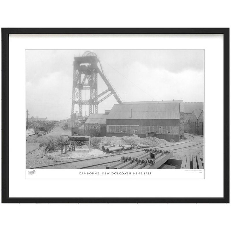 Camborne, New Dolcoath Mine 1925 - Single Picture Frame Print, 28cm H x 36cm W x 2.3cm D