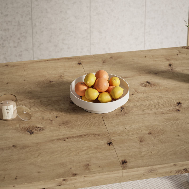Manija 150cm Folding Table, Artisan Oak/White