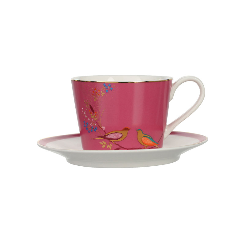 Sara Miller, Chelsea - Pink Teacup & Saucer