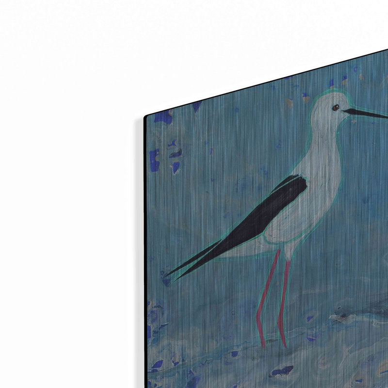 «Long Legged Waders» par Angela Bond, H 16 po x l 48 po