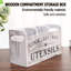 Porte-ustensiles en bois avec 3 compartiments-1750335492