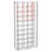 Kimika 2-Door Tempered Glass 18-Bottle Wine Tower Bar Cabinet Chrome and White