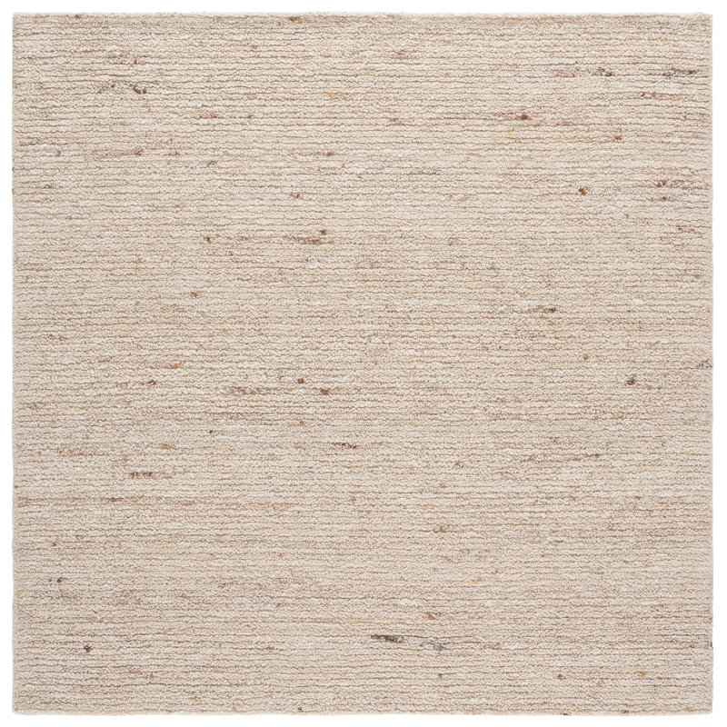 Tapis d'intérieur en laine touffeté à la main Earthly, Square 6'