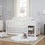 Lit de bébé convertible 4-en-1 et table à langer avec rangement Piedmont-1004651436