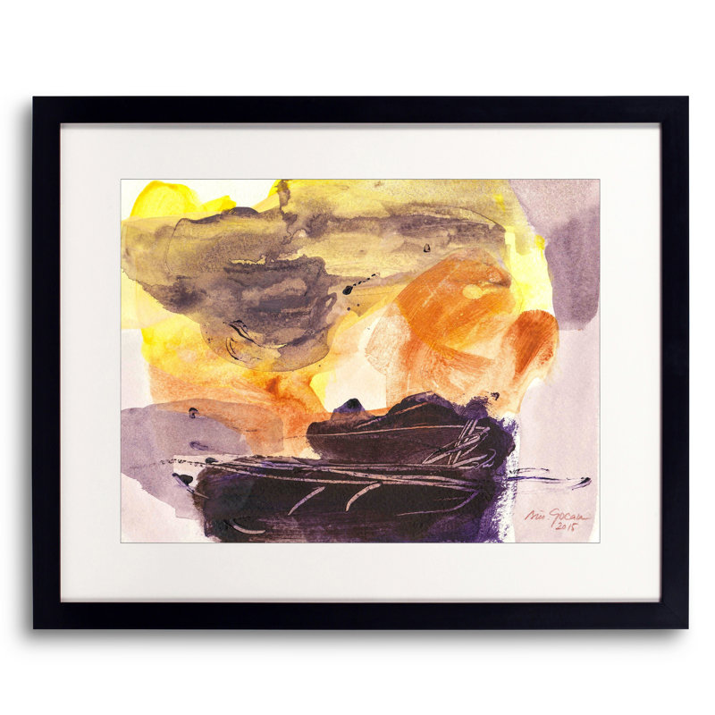 Arizona # 7 par Simona Gocan - peinture encadrée, H 17,25 po x l 21,25 po