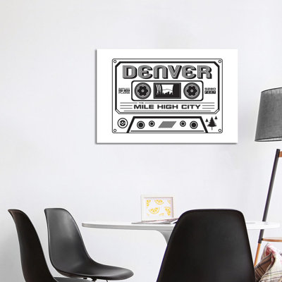 Denver Cassette by Benton Park Prints - Wrapped Canvas Gallery-Wrapped Canvas Giclée