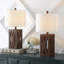 Lampe de table en bois massif Briea-586325838