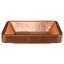 19" Rectangle Skirted Vessel Hammered Copper Sink-38512086