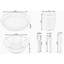 Service de table en plastique 24 pièces pour enfants, service pour 4 avec assiettes, bols, tasses, fourchettes, couteaux, cuillères, vaisselle réutilisable pour les repas, les collations, les fêtes, la garderie, le camping et l'utilisation quotidienne