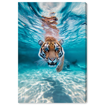 Art Remedy Modern Tiger Art Canvas, Eye of the Tiger