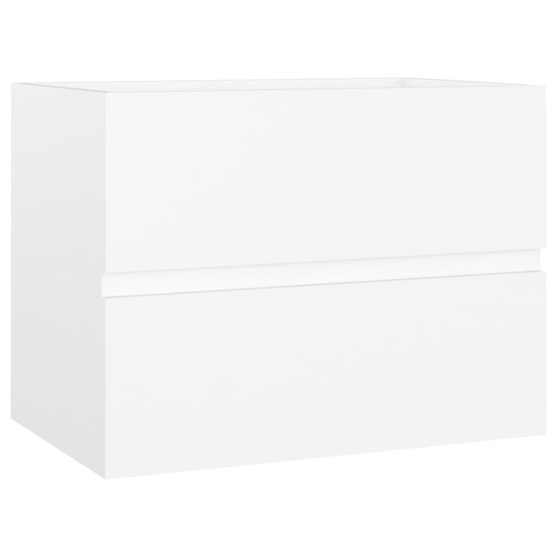 Audreyana 600 mm Single Vanity with Integrated Ceramic Basin, White