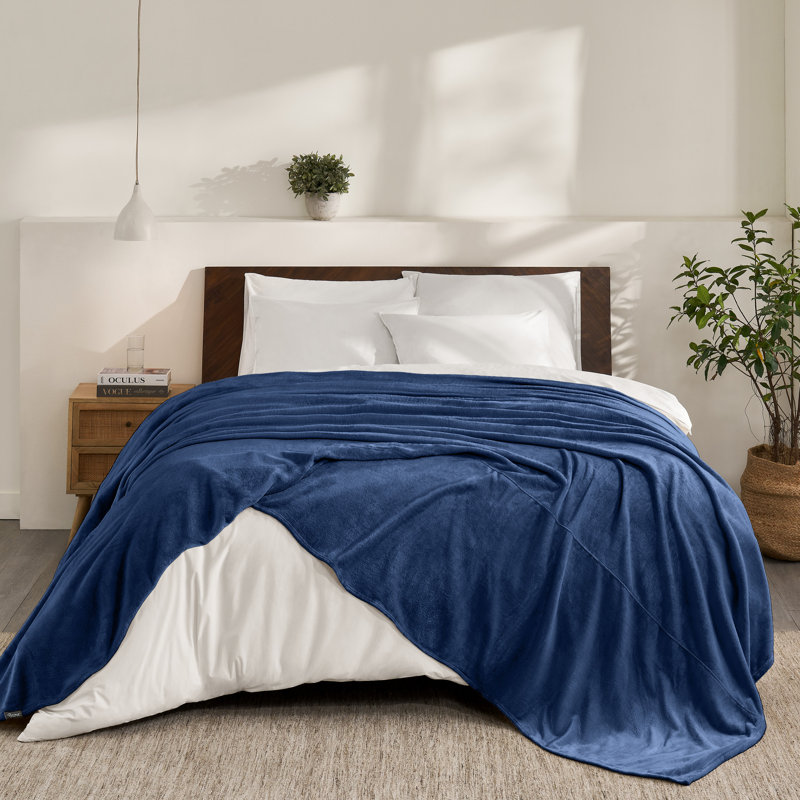Couverture géante Microplush, Bleu foncé
