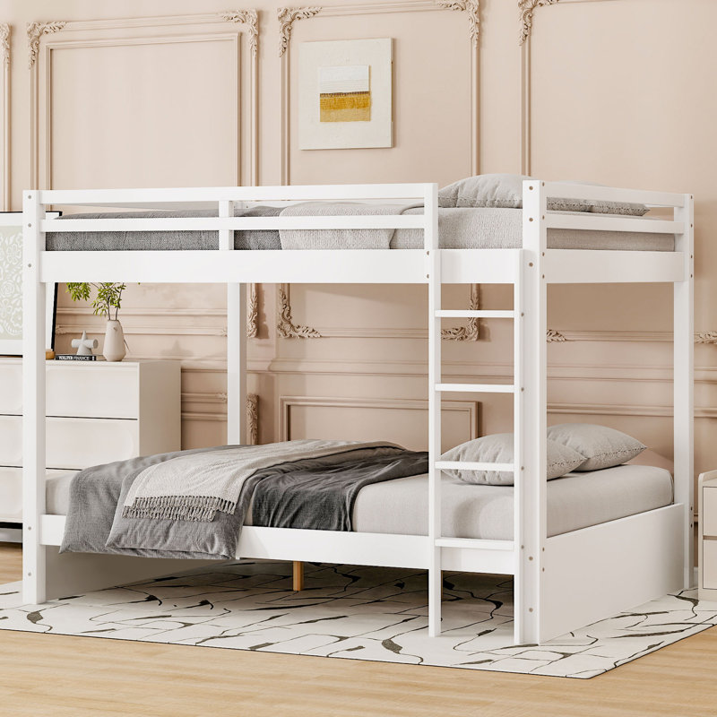 Queen Over Queen Bunk Bed, White
