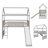 Bellemoor Kids Twin Loft Bed-941365560