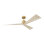 Visual Comfort Fan Adler 60 Indoor Ceiling Fan with Natural Honey ABS blades and Handheld Remote