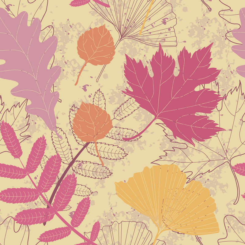 Autumn Leaves - Wrapped Canvas Print, 30cm H x 30cm W