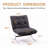 Mid-Century Modern Faux Leather Bauhaus Inspired Chrome Leg Lounge Chair-1227648489