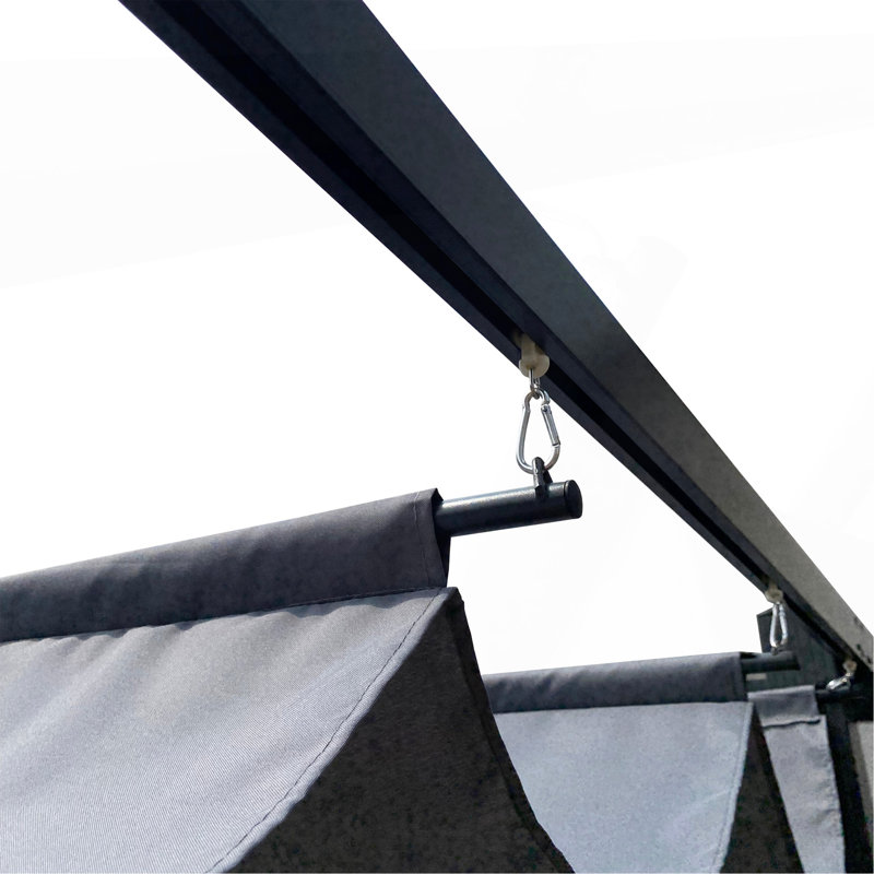 Replacement Canopy Top Cover Fabric For 13 X 10 FT Outdoor Patio Retractable Pergola Sun - Shelter Canopy