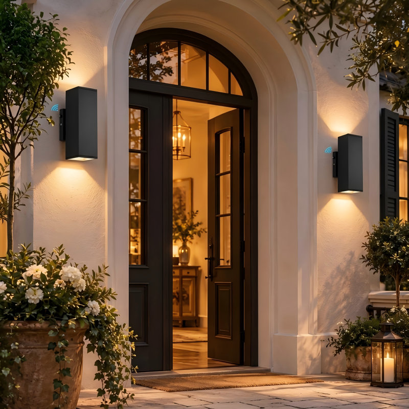 4-Pack LED Dusk to Dawn Outdoor Wall Light with Aluminum, IP65 Waterproof Outdoor Wall Sconce, Modern Wall Lantern for Patio, Doorway, Garage