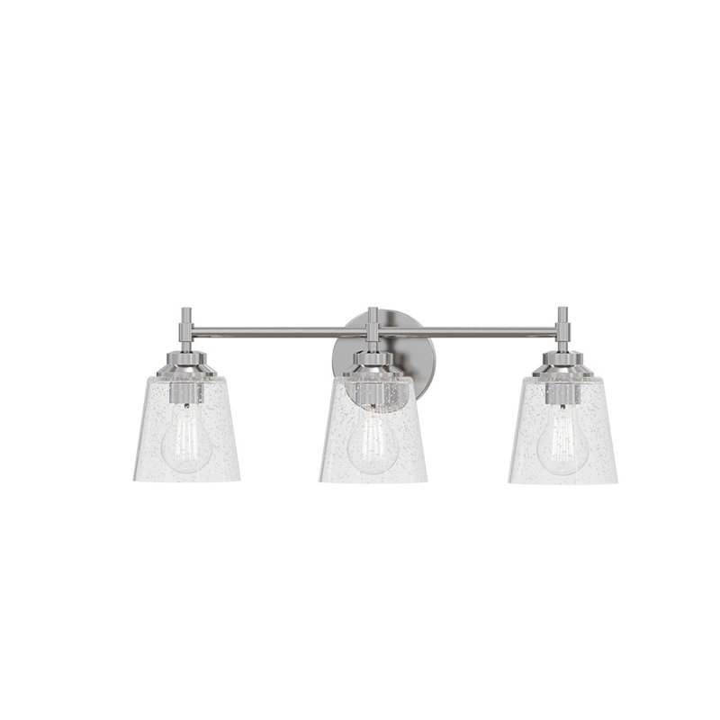 Montford 3-Light 6.25” Wide Vanity Light, Brushed Nickel