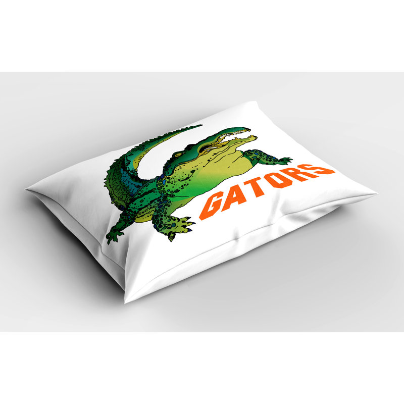 Ensemble de 2 taies décoratives Ambesonne Savannah Wild Alligator 13394