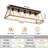 5-Light Metal Flush Mount Rectangular Ceiling Light-478514296-483254896-483254903
