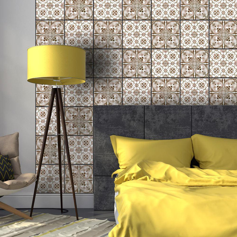 Rouleau de papier peint L 32,8 pi x l 19,7 po, Brun clair