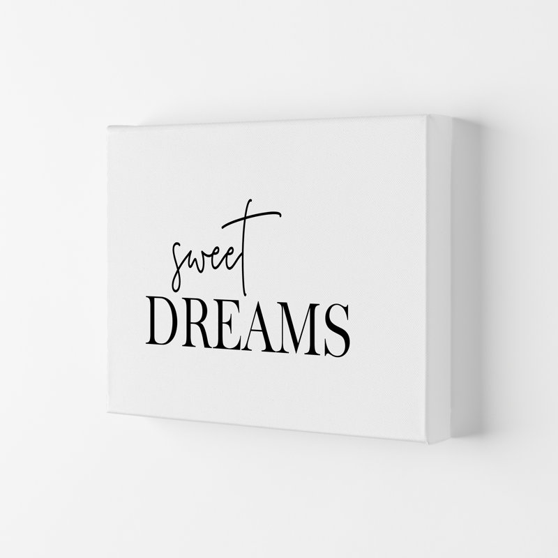 Sweet Dreams - Print, 42cm H x 29.7cm W x 4cm D, Wrapped Canvas
