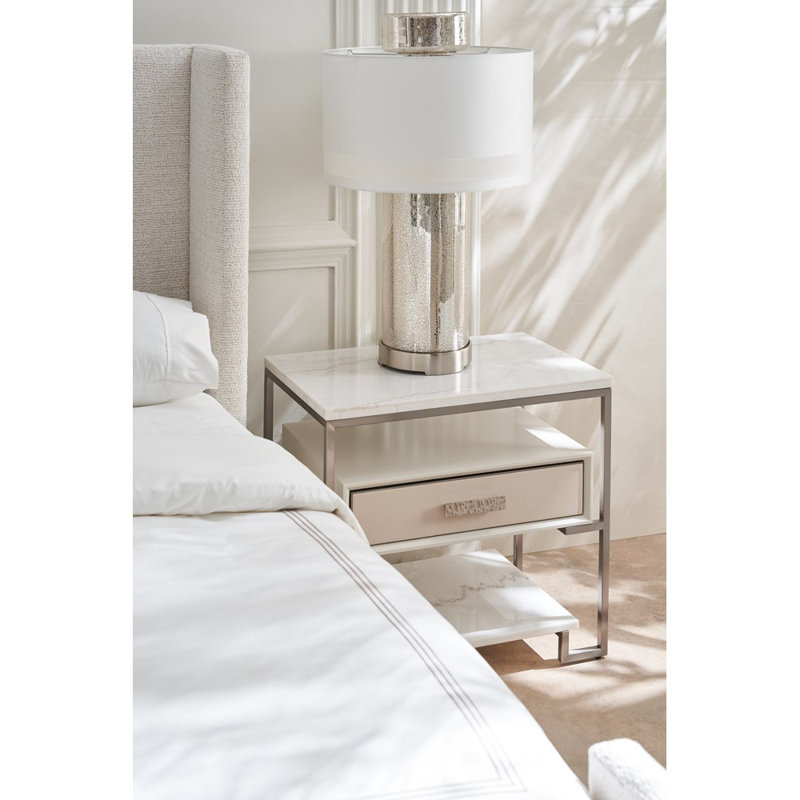 Shelter Me Upholstered Wingback Bed, King
