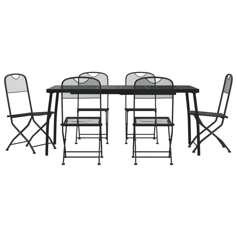 Britteney 6 - Person Patio Dining Set with Rectangular Table, 72cm H x 80cm W x 165cm L