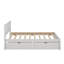 Lit plateforme simple en bois avec tiroirs