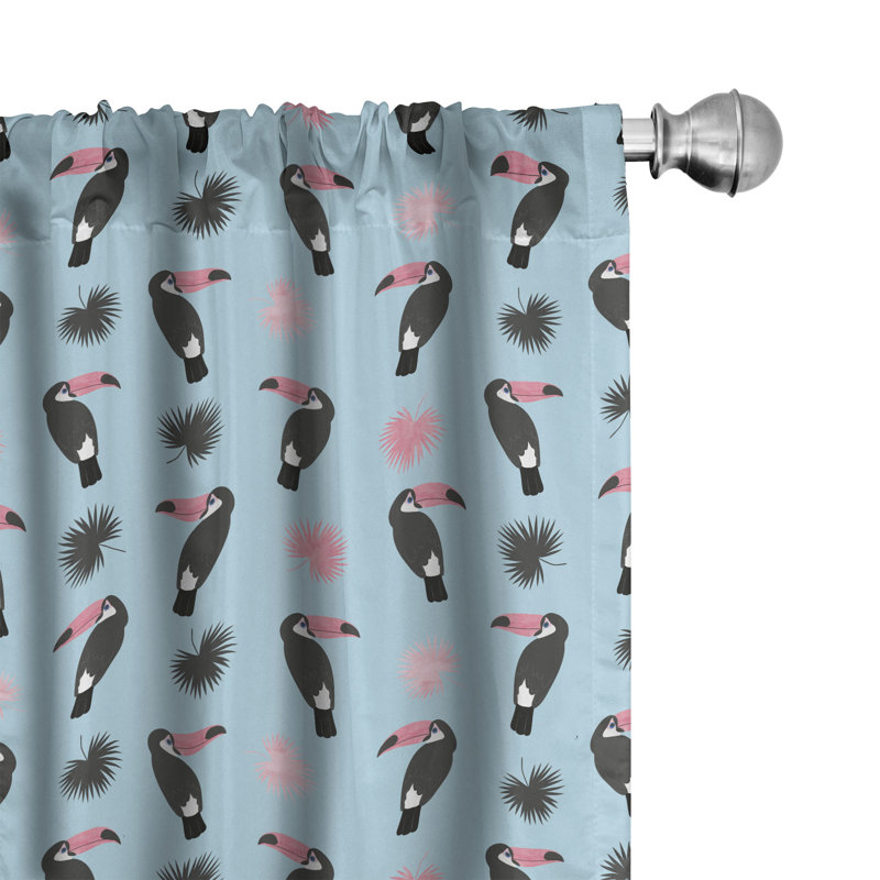 Rideaux 4 panneaux East Urban Home Animal, L 56 po x L 84 po