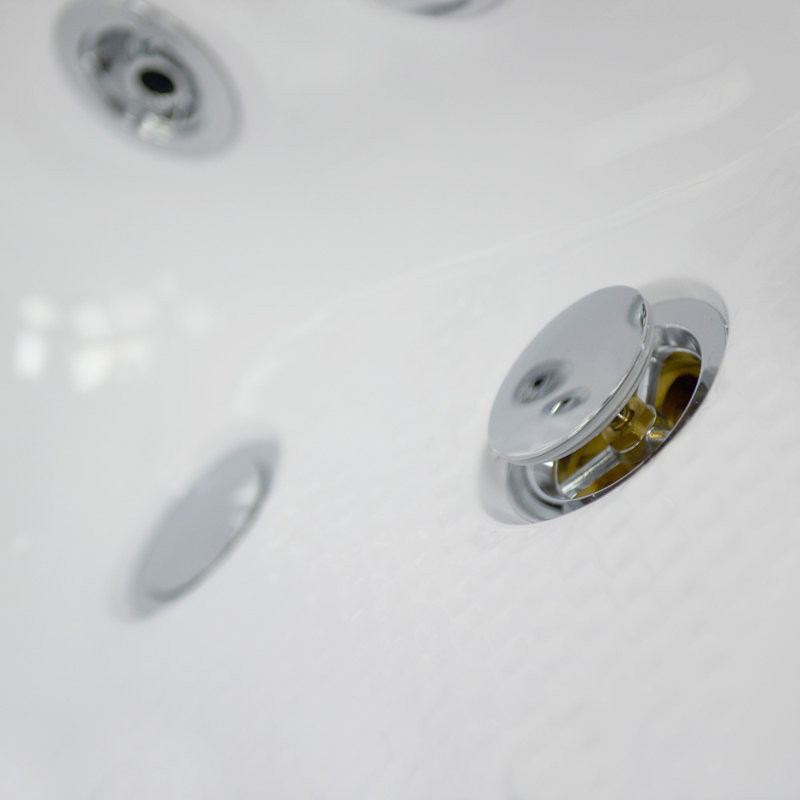 52'' x 30'' White Acrylic Walk-In Bathtub with Faucet