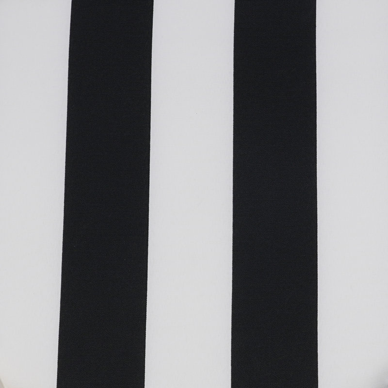 Coussin de siège d'extérieur Jogana, Noir / blanc, L 17,32 po x P 16,54 po
