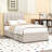 Twin Upholstered Platform Bed with a Hydraulic Storage System-1084365391